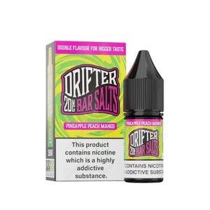 Drifter Bar Salts Pineapple Peach Mango Flavour 10ml Nic Salt E-liquid - Perfect for Refillable Vape Kits