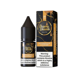 Dripping Desserts Butterscotch Custard 10ml Dessert Nic Salt E-liquid - Perfect for Refillable Vape Kits