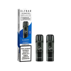 Elf Bar 600 Blueberry Flavour Prefilled Replacement Pods for the Elf Bar 600 Prefilled Vape Kit