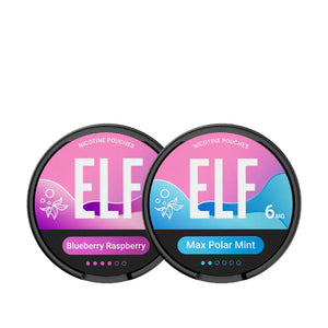 Elf Bar ELF Nicotine Pouches available in 6 different flavours and 3 different strengths 6mg - 12mg - 20mg