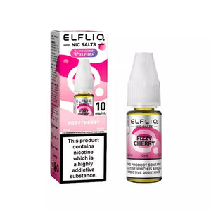 Elf Bar Elfliq fizzy cherry 10ml Nic Salt E-liquid - Perfect for Refillable Vape Kits