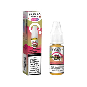 Elf Bar Elfliq Kiwi Passion Fruit Guava 10ml Nic Salt E-liquid - Perfect for Refillable Vape Kits