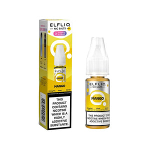 Elf Bar Elfliq Mango 10ml Nic Salt E-liquid - Perfect for Refillable Vape Kits