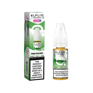 Elf Bar Elfliq Pina Colada 10ml Nic Salt E-liquid - Perfect for Refillable Vape Kits