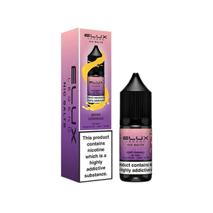Elux Legend 10ml Nic salt e-liquid Berry Lemonade Flavour - works great with Pod Vape Kits & Starter Vape Kits