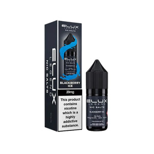 Elux Legend 10ml Nic salt e-liquid Blackberry Ice Flavour - works great with Pod Vape Kits & Starter Vape Kits