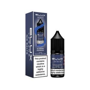 Elux Legend 10ml Nic salt e-liquid Blueberry Raspberry Flavour - works great with Pod Vape Kits & Starter Vape Kits