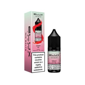 Elux Legend 10ml Nic salt e-liquid Cherry Ice Flavour - works great with Pod Vape Kits & Starter Vape Kits