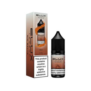 Elux Legend 10ml Nic salt e-liquid Cola Flavour - works great with Pod Vape Kits & Starter Vape Kits