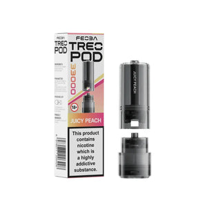 Feoba Treo Juicy Peach Flavour Refill Pods for the Feoba Treo 33K Prefilled Pod Vape Kit