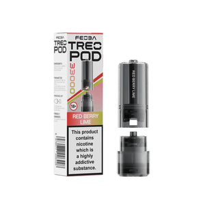 Feoba Treo Red Lime Berry Flavour Refill Pods for the Feoba Treo 33K Prefilled Pod Vape Kit