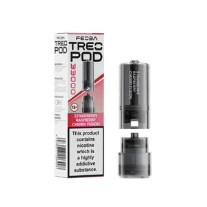 Feoba Treo Strawberry Raspberry Cherry Fusion Flavour Refill Pods for the Feoba Treo 33K Prefilled Pod Vape Kit