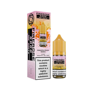 Firerose 5000 By Elux 10ml Salt Pineapple Peach Mango Flavour - Perfect for Refillable Pod Vape Kit & Starter Vape Kits