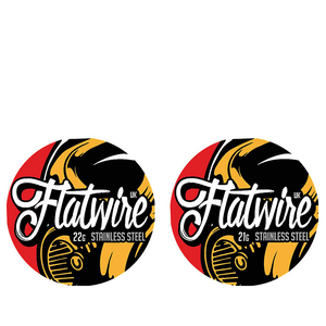 Flatwire UK Stainless Steel Vape Wire for coil rebuilding. 21g and 22g.