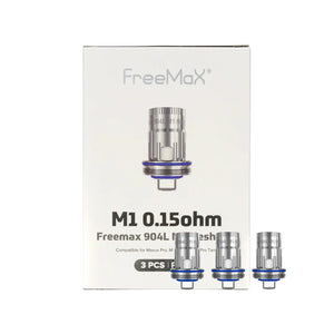 Freemax 904L M Mesh Coil Heads M1 0.15 Ohm and Box