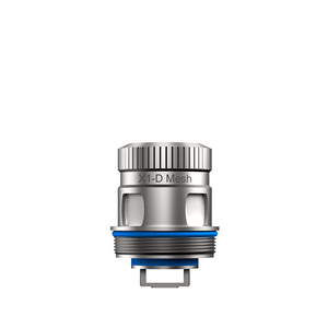 Freemax Fireluke 4 replacement coil, X1-D Mesh, silver with blue accents.