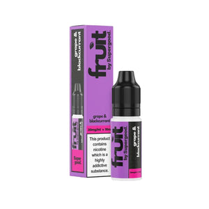 Fruit by Supergood Grape & Blackcurrant Flavour 10ml Nic Salt E-liquid perfect for Refillable Vape Kits