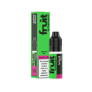 Fruit by Supergood Lychee & Kiwi Flavour 10ml Nic Salt E-liquid perfect for Refillable Vape Kits