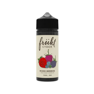 Frukt Cyder Mixed Berries Flavour 100ml Shortfill Vape Juice Great for Sub-ohm Vape Kits & Sub-ohm Vape Tanks