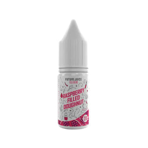 Future Juice Elixir 10ml Nic Salt Raspberry Filled Doughnut Flavour perfect for Pod Vape Kits