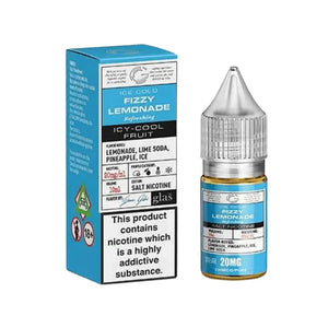Glas Basix Ice Cold Fizzy Lemonade Flavour 10ml Nic Salt E-liquid perfect for Refillable Vape Kits