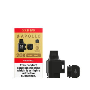 Gold Bar Apollo Prefilled Pod & Refill Cherry Fizz Flavour for the Gold Bar Apollo Pod Kit