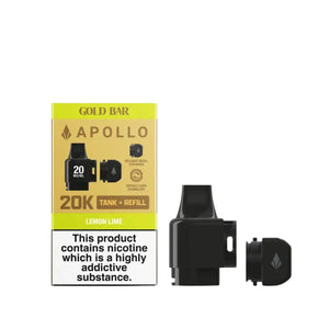 Gold Bar Apollo Prefilled Pod & Refill Lemon & Lime Flavour for the Gold Bar Apollo Pod Kit
