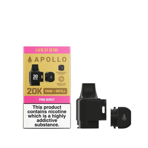 Gold Bar Apollo Prefilled Pod & Refill Pink Burst Flavour for the Gold Bar Apollo Pod Kit
