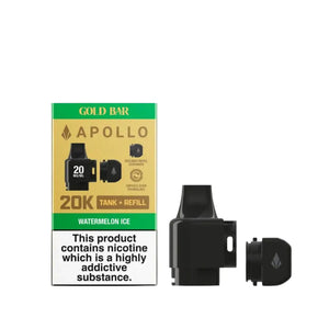 Gold Bar Apollo Prefilled Pod & Refill Watermelon Ice Flavour for the Gold Bar Apollo Pod Kit