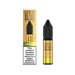 Gold Bar Lemon Lime 10ml Nic Salt E-liquid - Perfect for Refillable Vape Kits