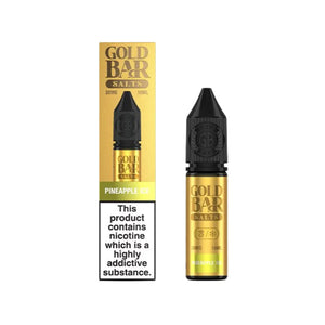 Gold Bar Nic Salt e-liquid Pineapple Ice Flavour