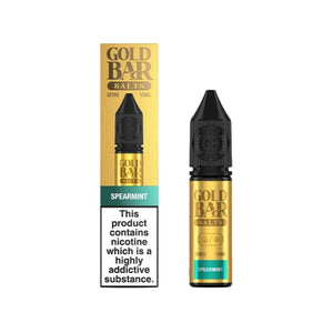 Gold Bar Nic Salt e-liquid Spearmint Flavour