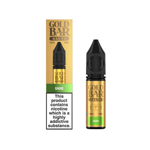 Gold Bar Oasis 10ml Nic Salt E-liquid - Perfect for Refillable Vape Kits