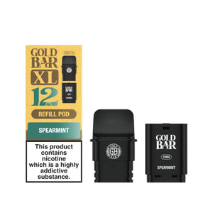 Gold Bar XL Spearmint Refill Pods for the Gold Bar XL Pod Vape Kit