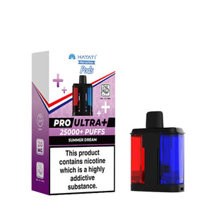 Hayati Pro Ultra Plus Refill in Summer Dream flavour for the Hayati Pro Ultra Plus with 25000+ puffs and 20mg nicotine strength