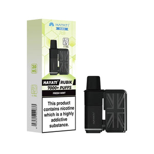 Hayati Rubik 7000 Fresh Mint Refill Pod for the Hayati Rubik 7000 Vape Kit