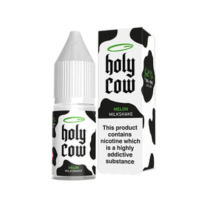 Holy Cow Melon Milkshake Flavour 10ml Nic Salt E-liquid perfect for Refillable Vape Kits