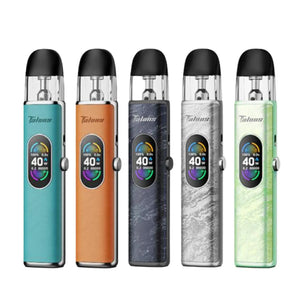 Five HorizonTech Talons 3 pod vape kits in various colours.