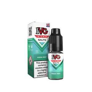 IVG Intense Nic Salt Fresh Mint Flavour perfect for Pod Vape Kits and Starter Vape Kits