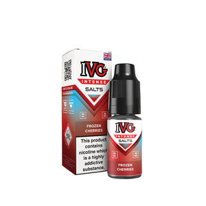 IVG Intense Nic Salt Frozen Cherries Flavour perfect for Pod Vape Kits and Starter Vape Kits