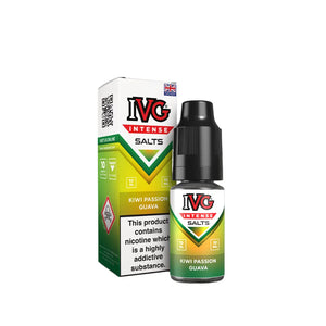 IVG Intense Nic Salt Kiwi Passion Guava Flavour perfect for Pod Vape Kits and Starter Vape Kits