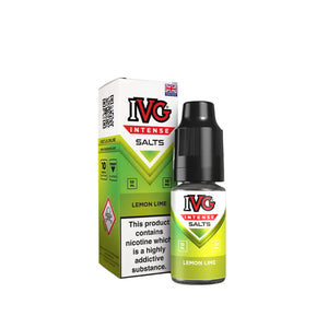 IVG Intense Nic Salt Lemon Lime Flavour perfect for Pod Vape Kits and Starter Vape Kits
