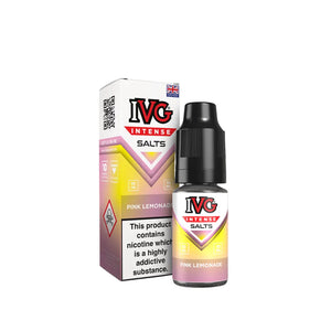 IVG Intense Nic Salt Pink Lemonade Flavour perfect for Pod Vape Kits and Starter Vape Kits