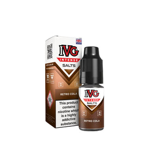 IVG Intense Nic Salt Retro Cola Flavour perfect for Pod Vape Kits and Starter Vape Kits
