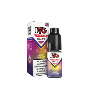 IVG Intense Nic Salt Riberry Lemonade Flavour perfect for Pod Vape Kits and Starter Vape Kits