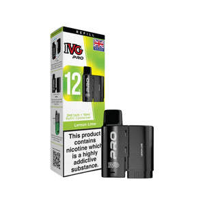 IVG Pro 12 Lemon Lime Flavour Refill Pod for the IVG 12 Pro Vape Kit