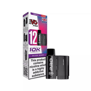 IVG Pro 12 Mixed Berry refill pod - 2ml prefilled, 10ml refill, fits IVG Pro 10K vape kit