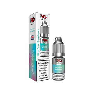 IVG Salts Blue Sour Raspberry Flavour 10ml Nic Salt E-liquid perfect for Refillable Vape Kits