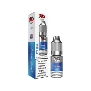IVG Salts Pro Blue Flavour 10ml Nic Salt E-liquid perfect for Refillable Vape Kits