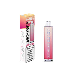 Juicy Pod Novamax 10K Prefilled Pod Vape Kit Showing 3 Flavours Lemon & Lime - Mr Blue - Blue Turkish Delight